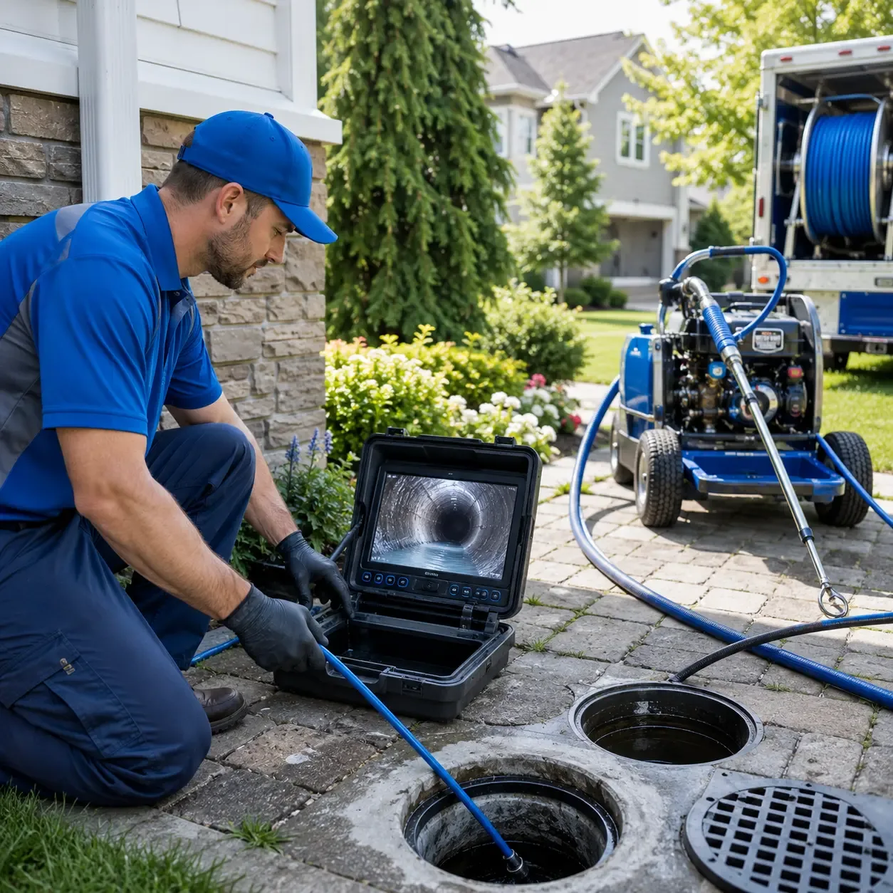 Outdoor drain cleaning professionals serving Bunker Hill, IN